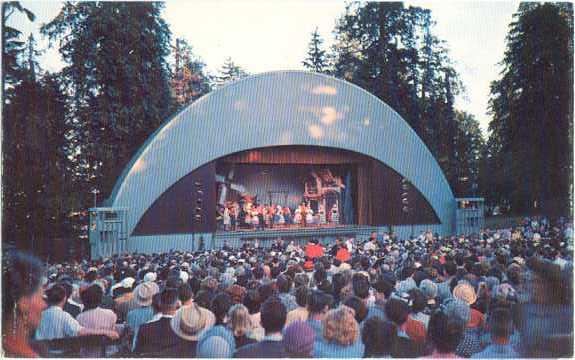 Malkin Bowl, Stanley Park, Vancouver, British Columbia, BC, Pre-zip code Chrome