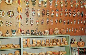 Mesa Arizona Kachina Dolls Interior Postcard Folsom 21-10096