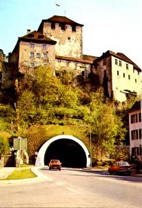 Austria - Schattenburg. Tunnel, Feldkirch