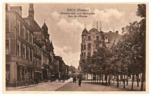 1396  Luxembourg  Esch (Alzette )  1919    rue de l´Alzette - Marktplatz und...