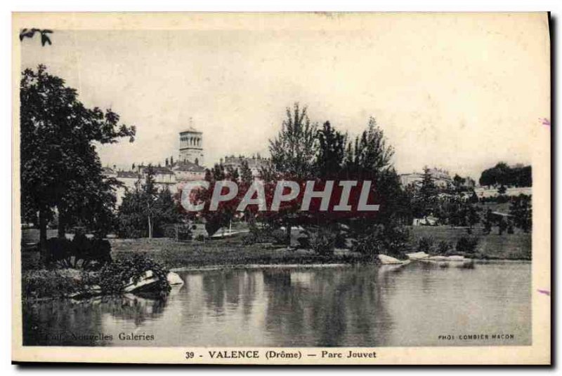 Postcard Old Valence Parc Jouvet