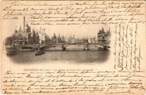 CPA PARIS EXPO 1900 - La Seine au Pont des Invalides (307338)
