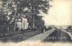 Ninh Binh Route de Phu-Ly Tonkin Vietnam Postcard