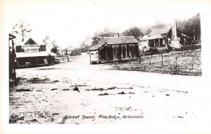 Pine Ridge Arkansas Street Scene Real Photo Vintage Postcard AA43299
