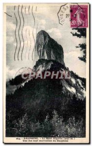 Old Postcard Dauphine Mont Aiguille One of the seven Mervelles du Dauphine