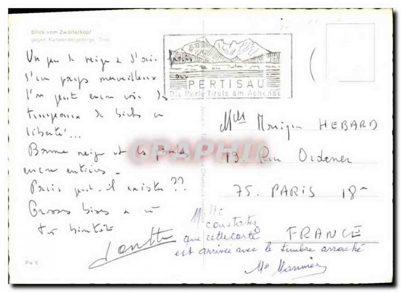 Modern Postcard Blick vom Zw bifezkopf