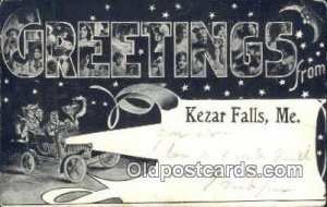 Kezar Falls, ME USA Large Letter Town 1908 