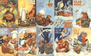 Artist Signed Sets Postcards