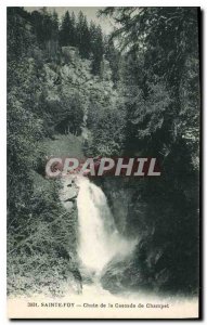 Old Postcard Sainte Foy Fall of the Cascade Champet