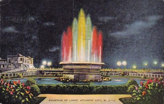 New Jersey Atlantic City Fountain Of Light