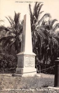 Kona Hawaii Captain Cook Monument Real Photo Antique Postcard K54832