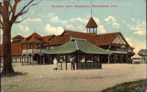 MANCHESTER NH Pavilion Lake Masabesic c1910 Postcard