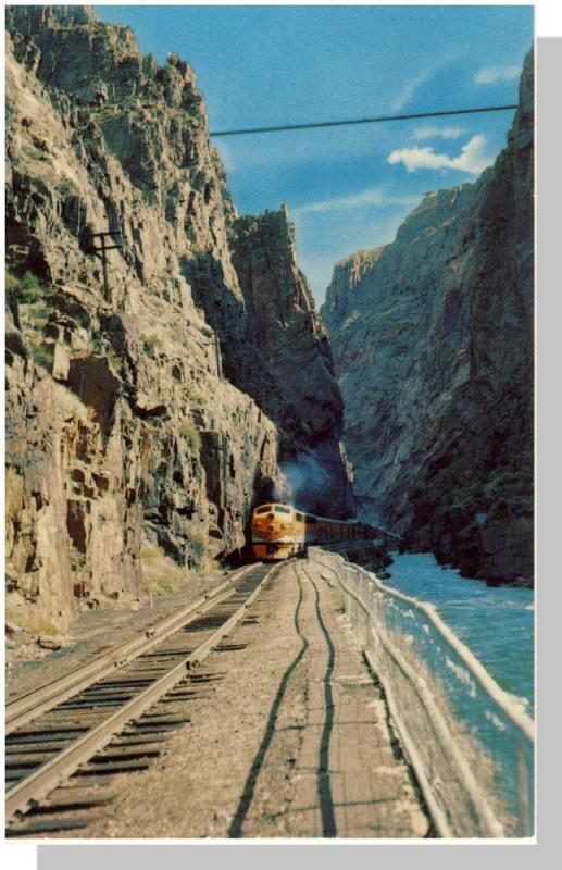 Canon City, Colorado/CO Postcard, Royal George Bridge/Train