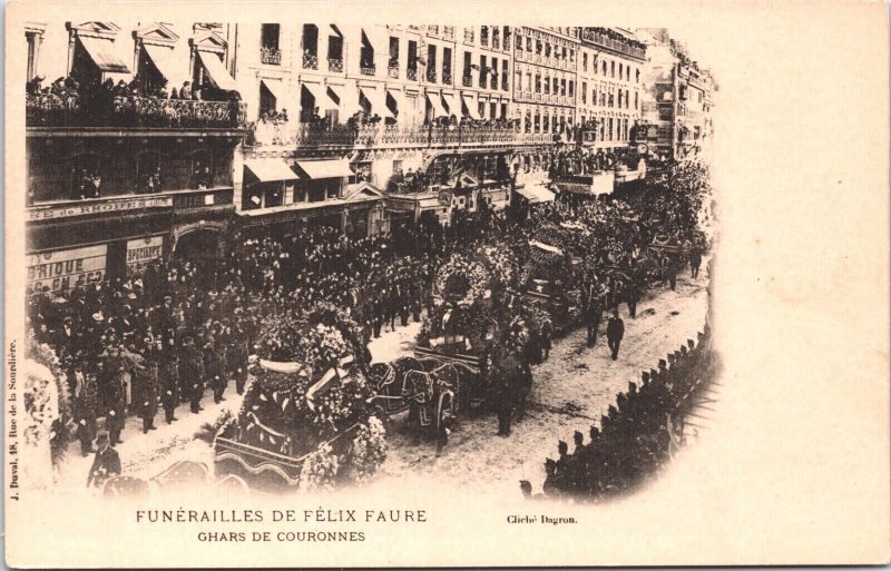 France Funeral Of Felix Faure Vintage Postcard 09.11