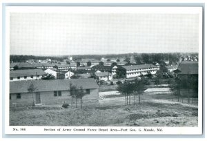 c1940's Section of Army Ground Force Depot Area Meade Maryland MD Postcard