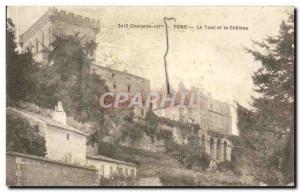 Old Postcard Pons Tower and the Castle