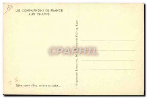 Postcard Old Scout Jamboree Compagnons de France furrow after furrow finish y...