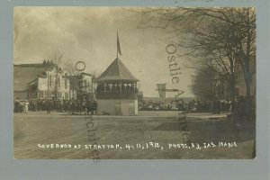 Stratton NEBRASKA RPPC 1910 GOVERNOR SPEECH Main Street nr McCook Trenton