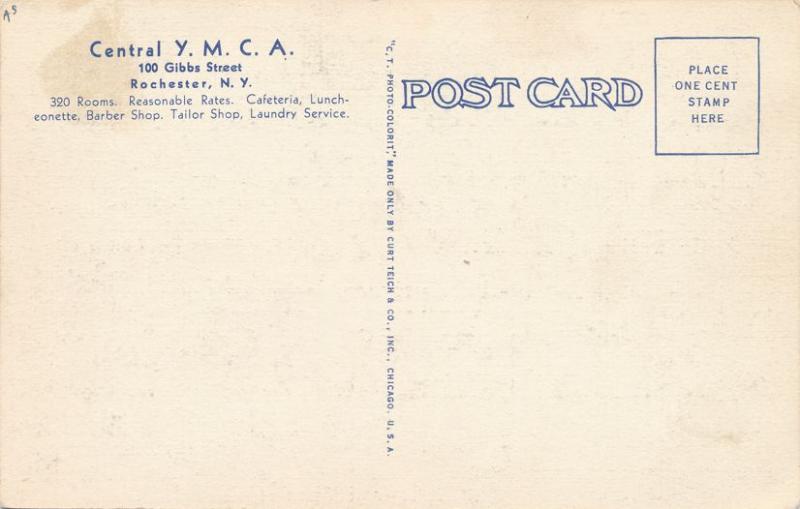 Central YMCA on Gibbs Street - Y M C A, Rochester, New York - Linen