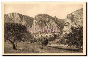 Old Postcard Village Moustiers Sainte Marie