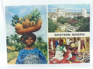 Vintage Postcard Western Nigeria Multiview 1977 Posted 