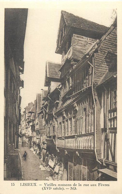 France LISIEUX Rue aux Fevres old houses