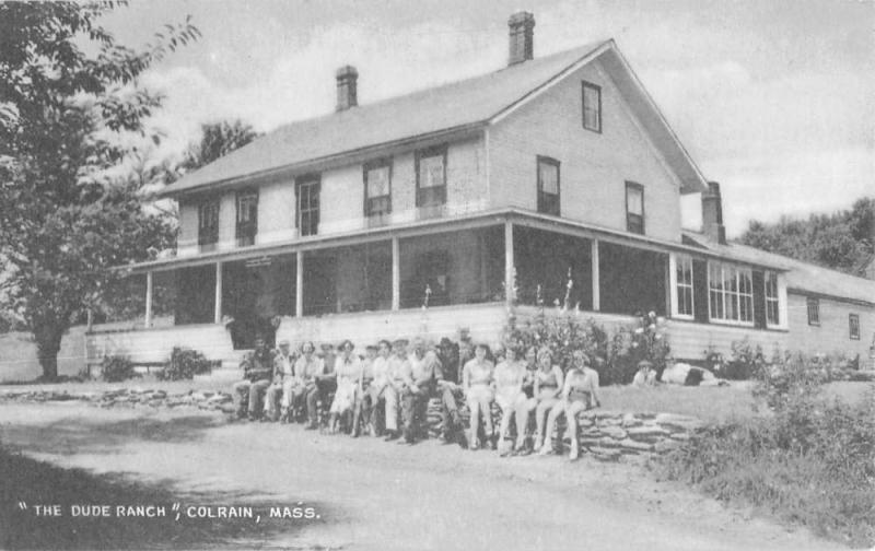 The Dude Ranch in Colrain Massachusetts Vintage Postcard L959