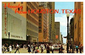 Postcard SHOP SCENE Houston Texas TX AQ4632