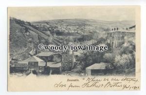 tq1390 - Very Early View of Valley of Boscastle Village before Floods - postcard 