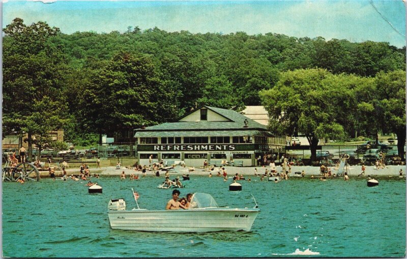 Lake Hopatcong New Jersey Vintage Postcard C214