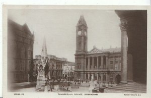 Warwickshire Postcard - Chamberlain Square - Birmingham - Real Photograph U1080