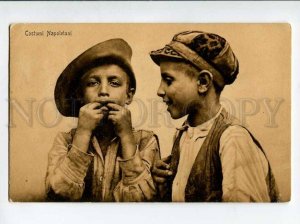 3037440 ITALY Costumi Napoletani young boys Vintage PC