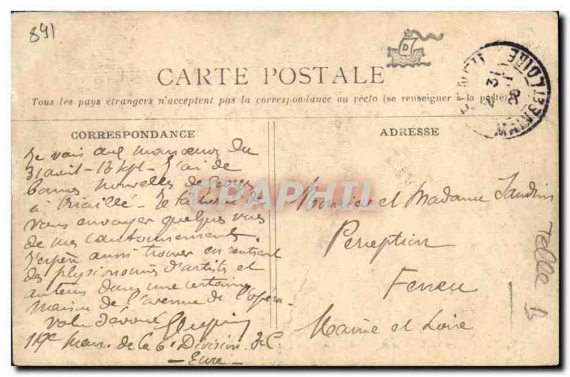 Old Postcard Delcasse Minister of Foreign Affairs