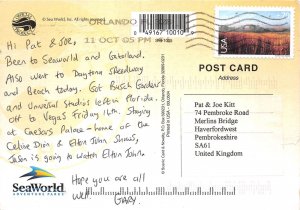 US7 USA FL Hello from Orlando Seaworld characters