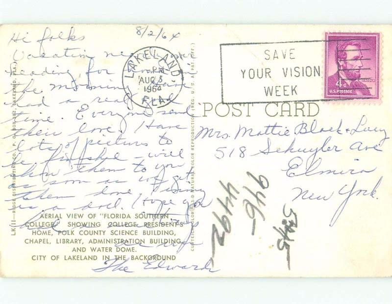 Bent Pre-1980 Florida Southern College - Lakeland Florida FL E1861