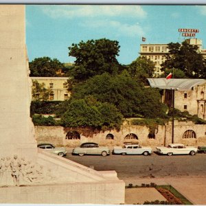 c1960s San Antonio, TX Alamo Plaza Monument Tex Ford Chevy Mercury Cars PC A233