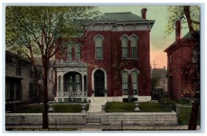 1910 Home James Whitcomb Riley Indianapolis Indiana IN Antique Vintage Postcard