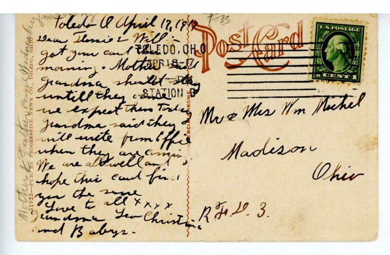 OH - Toledo. Madison Avenue circa 1917