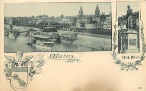 Vintage Postcard Mainz Germany Rhineland-Palatinate 500th Anniversary 1400-1900