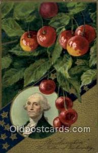 United States first President George Washington 1910 light corner wear, posta...