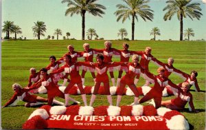 Postcard Leslie Pom Pops Age 59-81 Cheerleading Dancers Sun City, Arizona