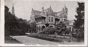 Argentina Buenos Aires Chateau Particulier Vintage Postcard C138