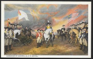 Painting Surrender of Cornwallis Washington DC Unused c1910s