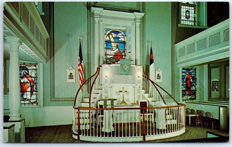 Interior of Christ Church Hamilton Square, Monroe County, Pennsylvania, USA