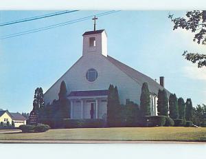 Unused Pre-1980 CHURCH SCENE Misquamicut Rhode Island RI hs6691