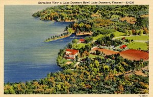 VT - Lake Dunmore. Lake Dunmore Hotel, Airplane View