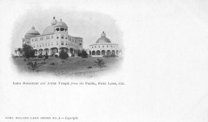 Loma Homestead & Aryan Temple, Point Loma, California Pre-1907 Vintage Postcard