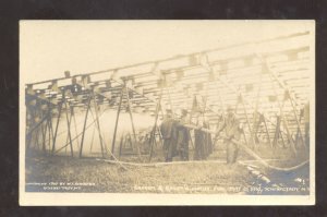 RPPC SCHENECTADY NEW YORK BARNUM & BAILEY CIRCUS DISASTER REAL PHOTO POSTCARD