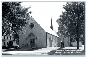 c1950's Trinity Lutheran Church Shenandoah Iowa IA RPPC Photo Vintage Postcard