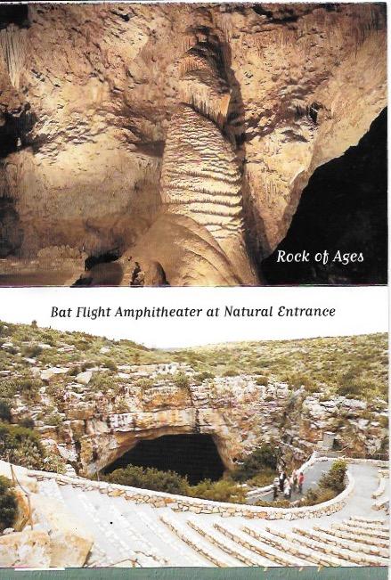 Carlsbad Caverns 12 View Folder post card.